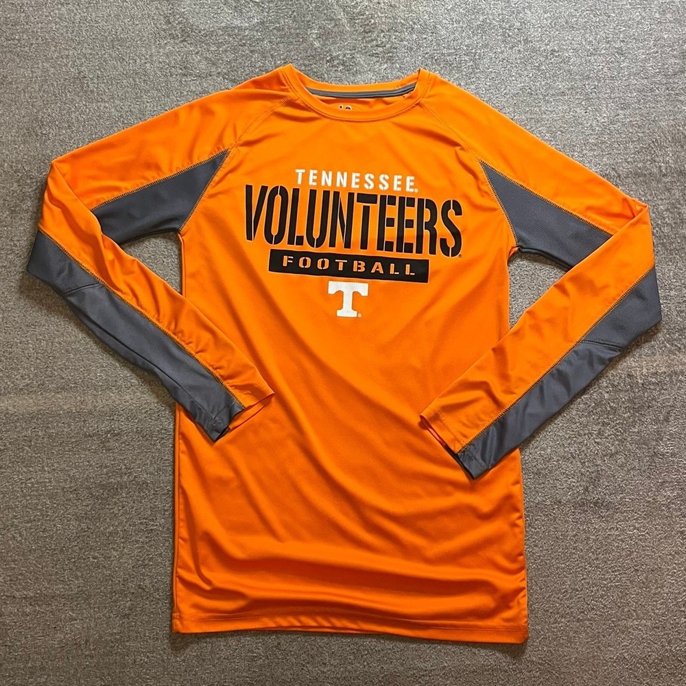 Knights Apparel Tennessee Volunteers Football Shirt Small Orange LongSleeve